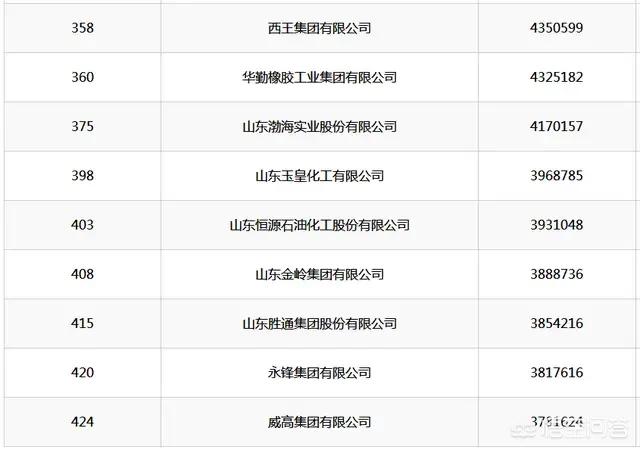 山东省的龙头企业（山东省十大企业）