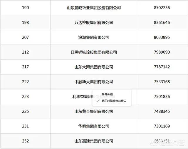山东省的龙头企业（山东省十大企业）