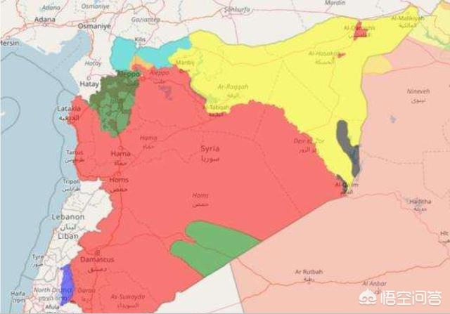 叙利亚政府军谁在支持（叙利亚政府军势力范围）
