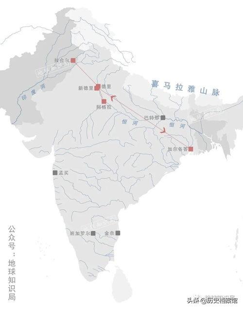 新德里地图位置图片