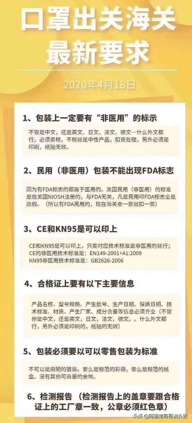 现在外贸公司出口民用口罩的包装上印有，两个认证算不算医用口罩？你怎么看？